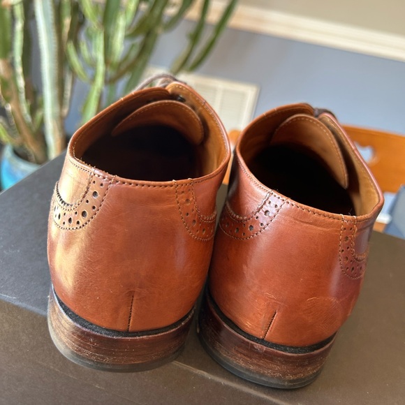 J. Crew Semi-Brogues quality Leather in English Tan Men’s size 10.5 - Picture 6 of 12